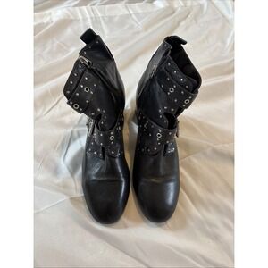 Rebecca Minkoff Womens Leather Ankle Boots Black Size 7 M